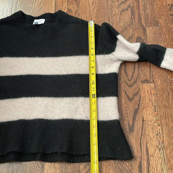 & other stories stockholm atelier wool blend black and white striped sweater, M - Picture 3 of 9